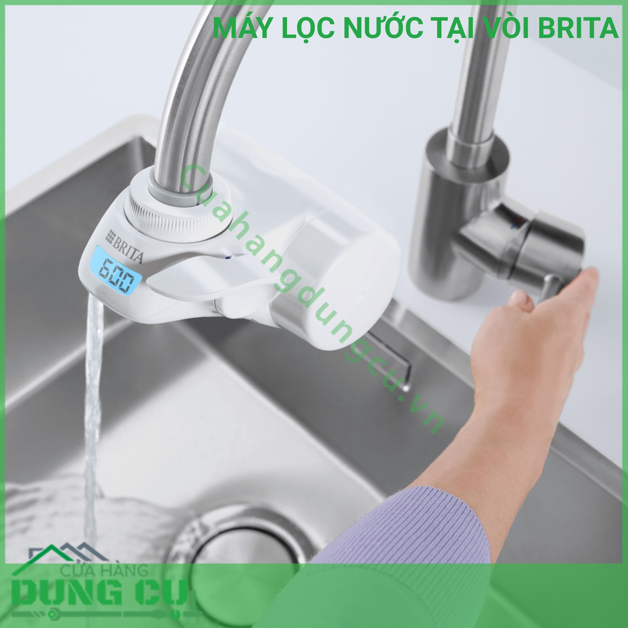 MÁY LỌC NƯỚC TẠI VÒI BRITA ON TAP PRO V-MF TẶNG KÈM 1 LÕI LỌC DỰ PHÒNG