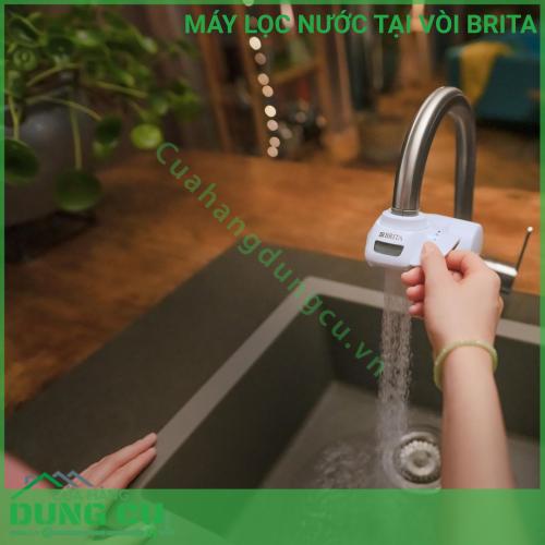 MÁY LỌC NƯỚC TẠI VÒI BRITA ON TAP PRO V-MF TẶNG KÈM 1 LÕI LỌC DỰ PHÒNG