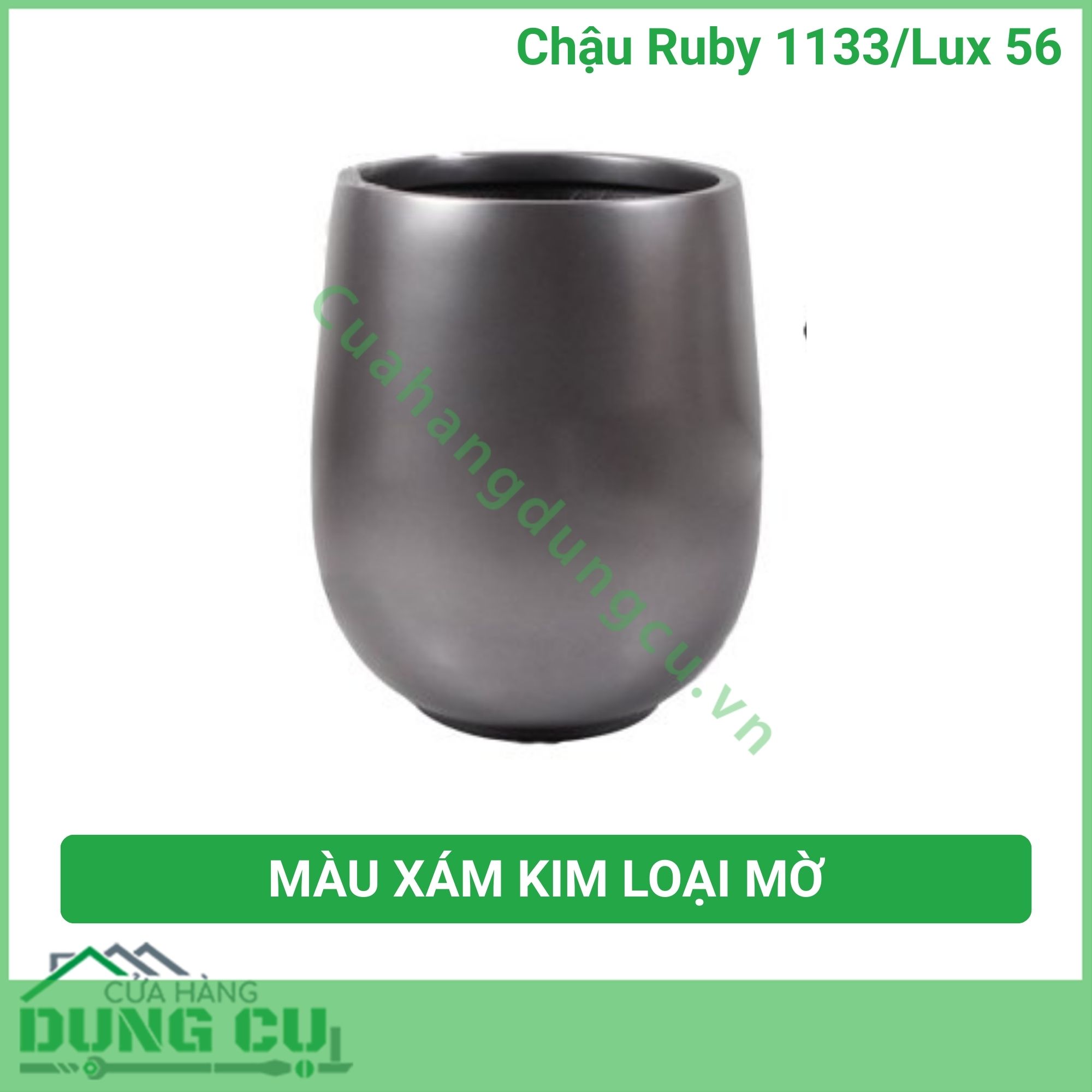 Chậu composite cao cấp Ruby 1133 Lux 56