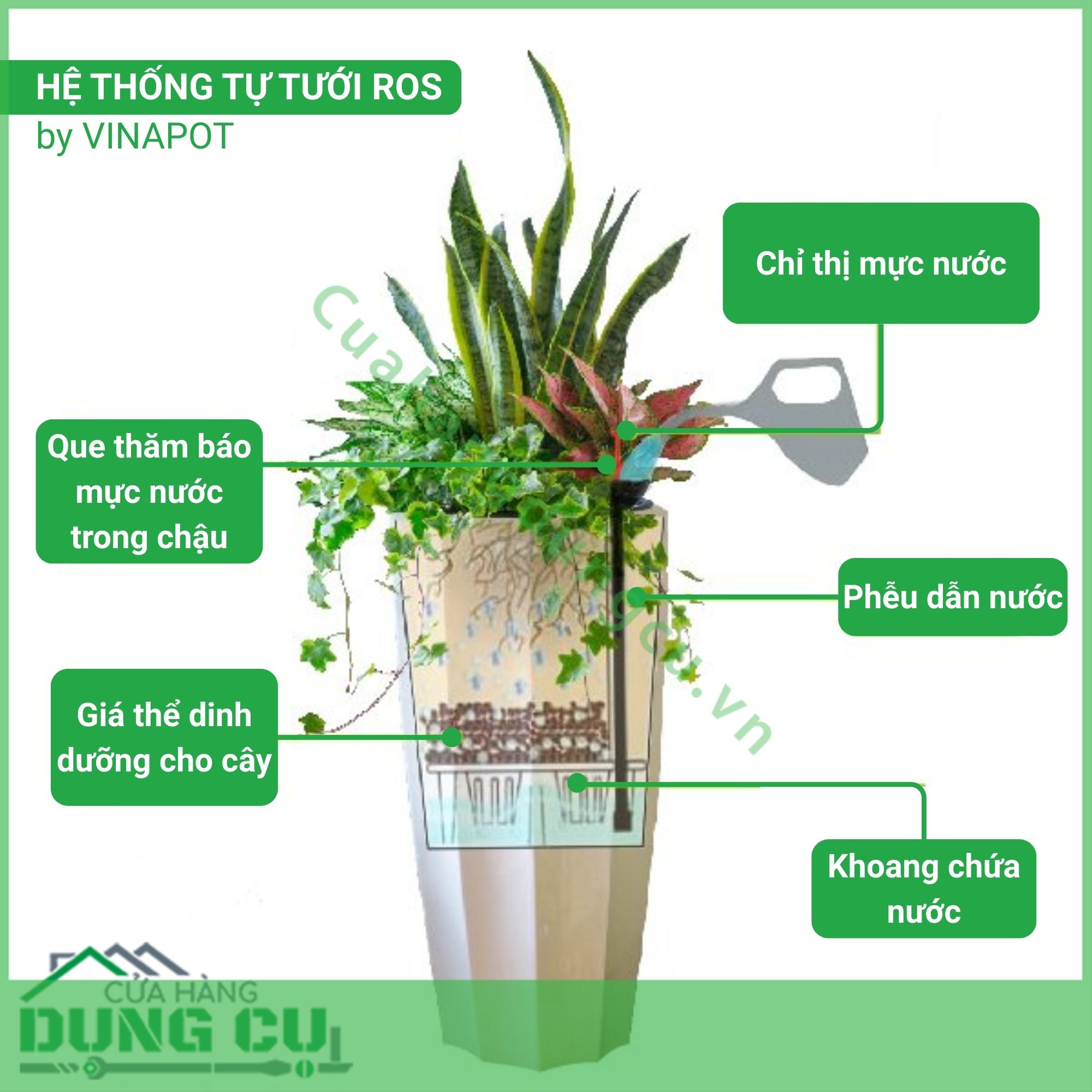 Chậu composite cao cấp Ruby 1133 Lux 56