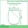 Chậu tự tưới composite Ruby Wavy