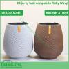 Chậu tự tưới composite Ruby Wavy