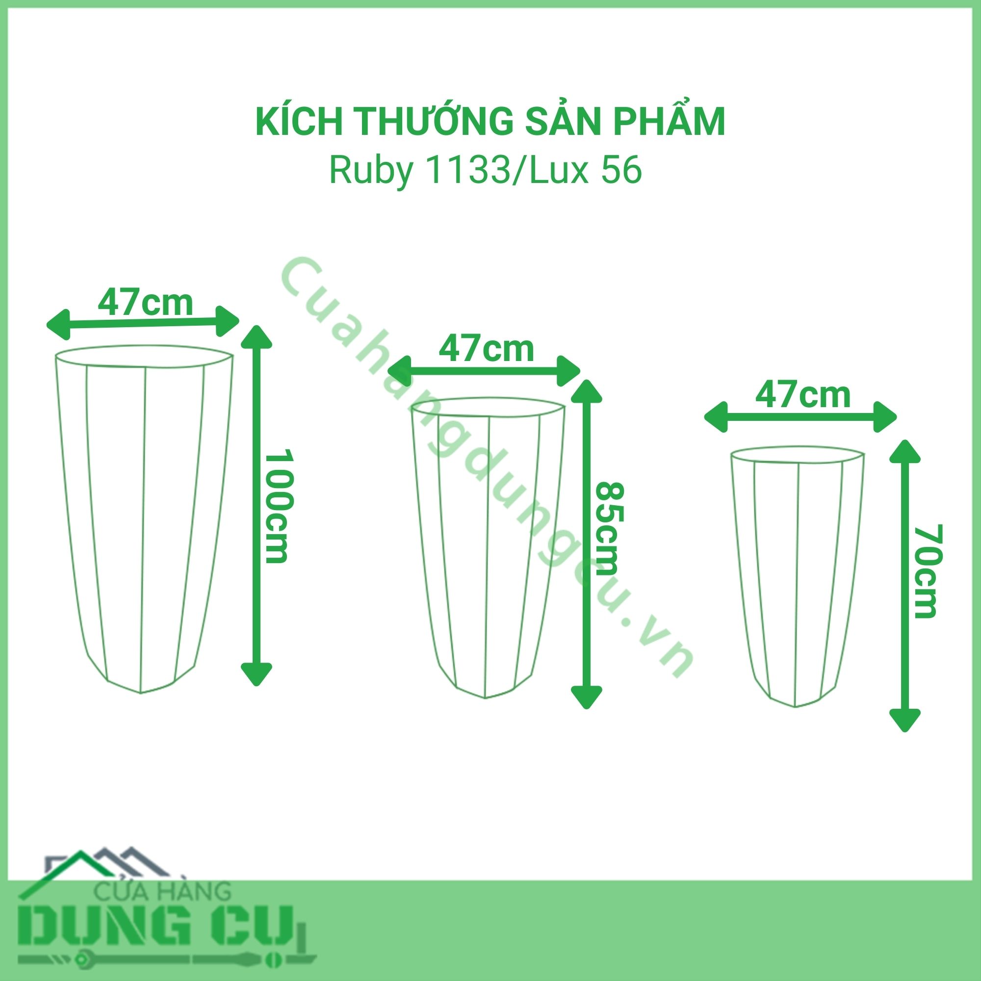 Chậu composite tự dưỡng Garnet Gold