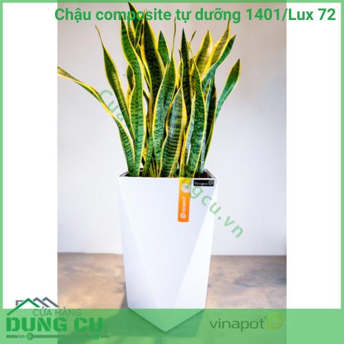 Chậu composite tự dưỡng Diamond 1401 Lux 72