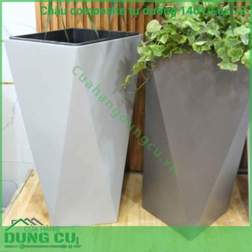 Chậu composite tự dưỡng Diamond 1401 Lux 72