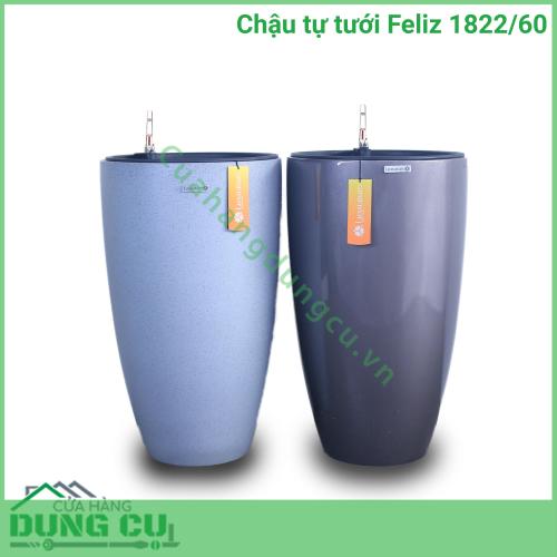Chậu tự tưới composite Luxnature Feliz 1822 60