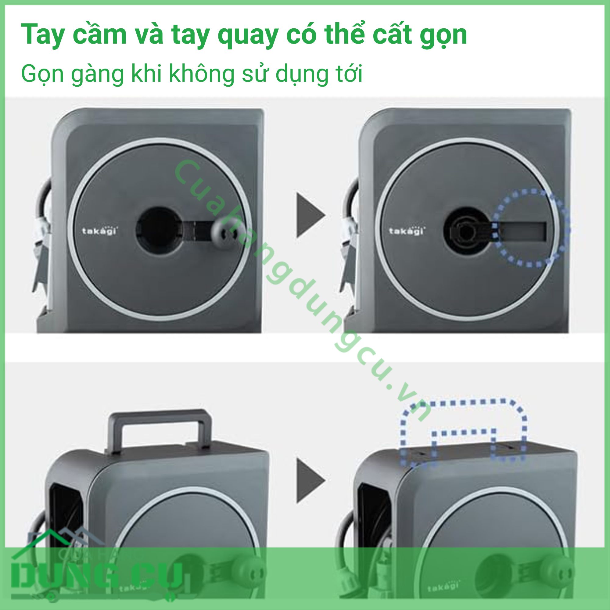 Bộ vòi thu rút tưới vườn Nano Next (BR)VN 20m RM1220CG