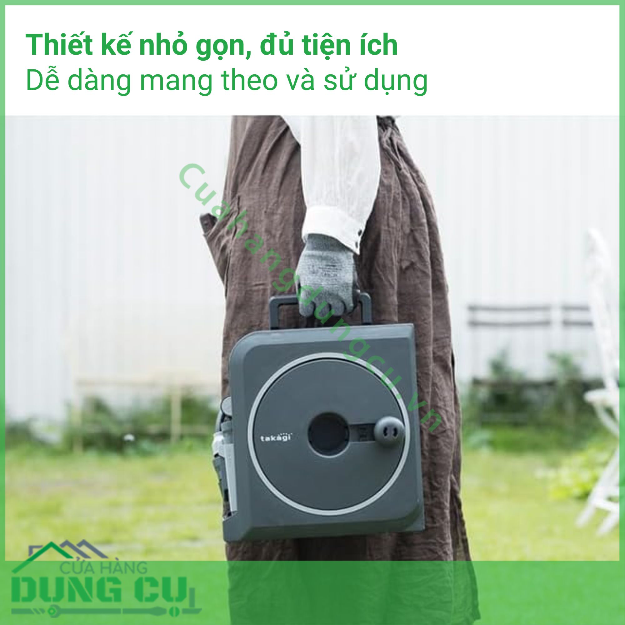 Bộ vòi thu rút tưới vườn Nano Next (BR)VN 20m RM1220CG