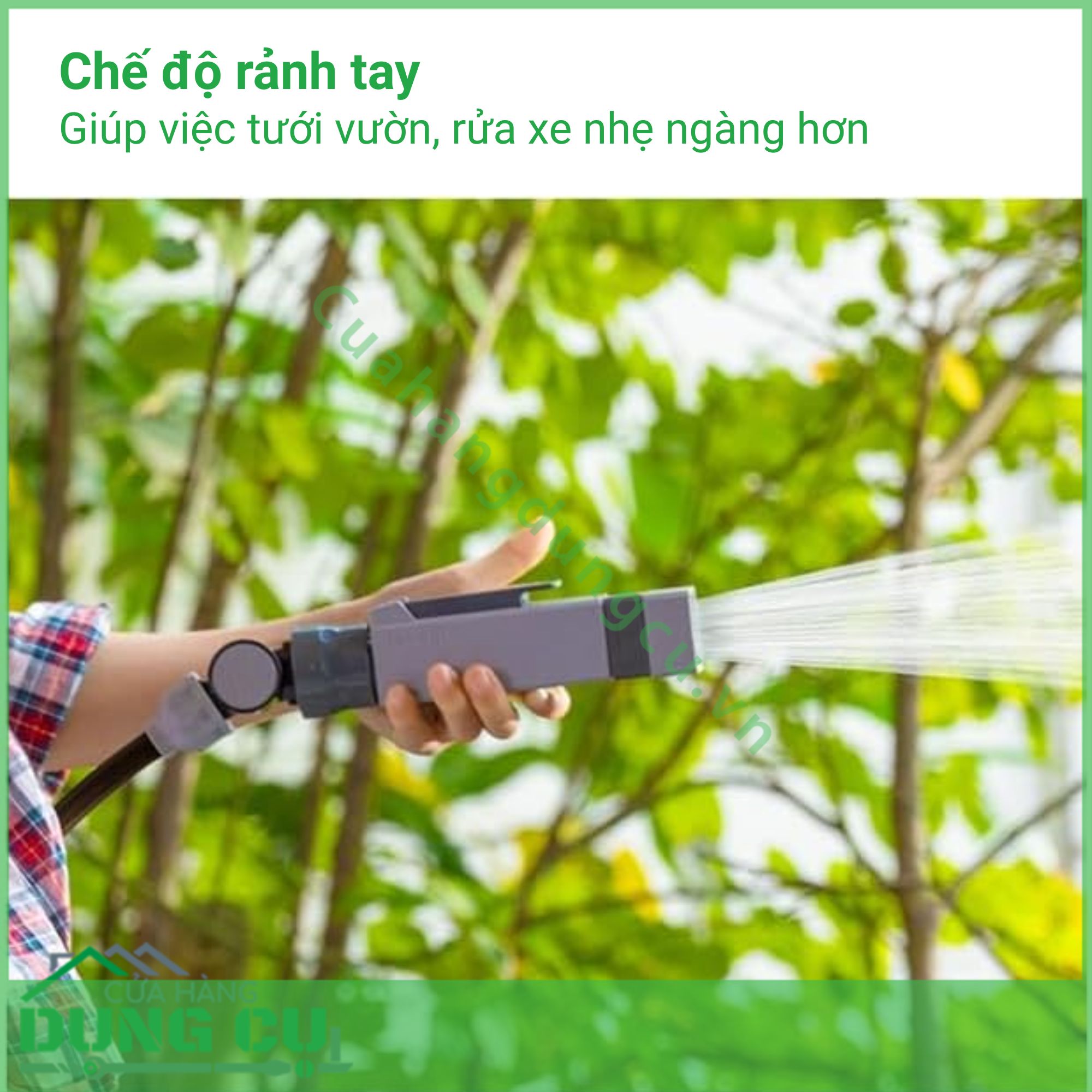 Bộ vòi thu rút tưới vườn Nano Next (BR)VN 20m RM1220CG