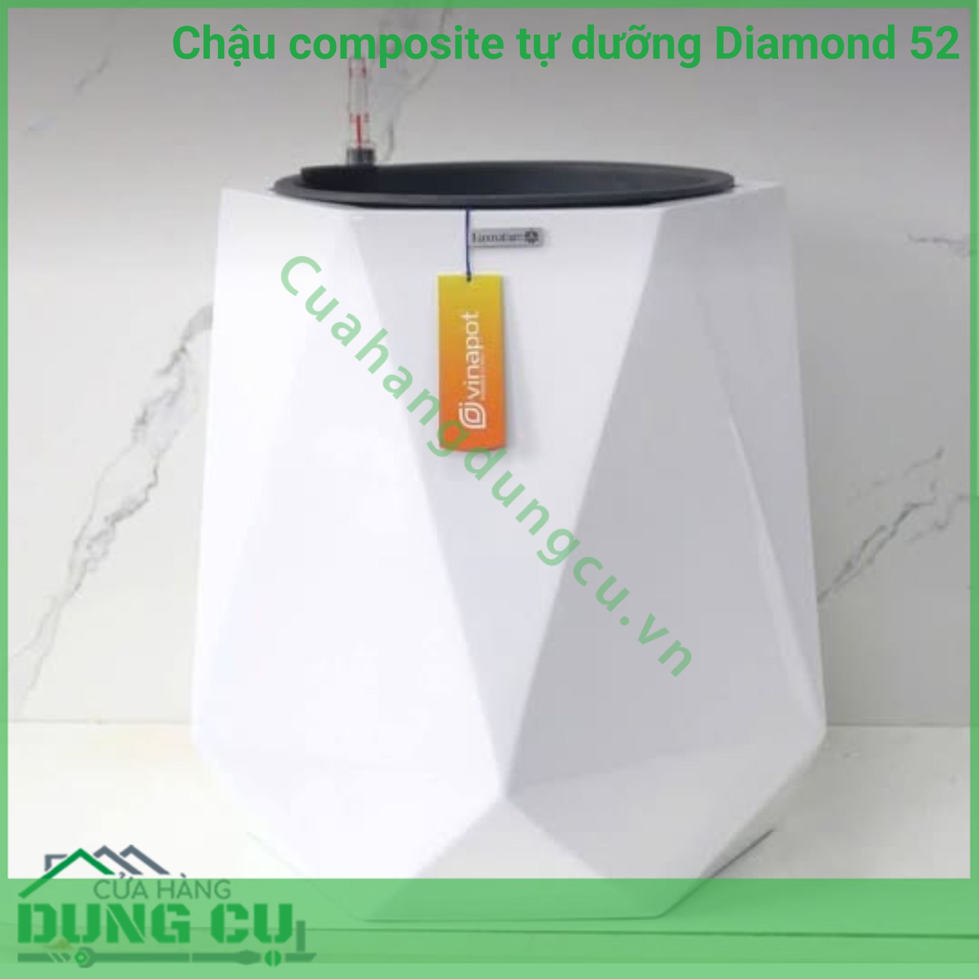 Chậu composite tự dưỡng Diamond 52
