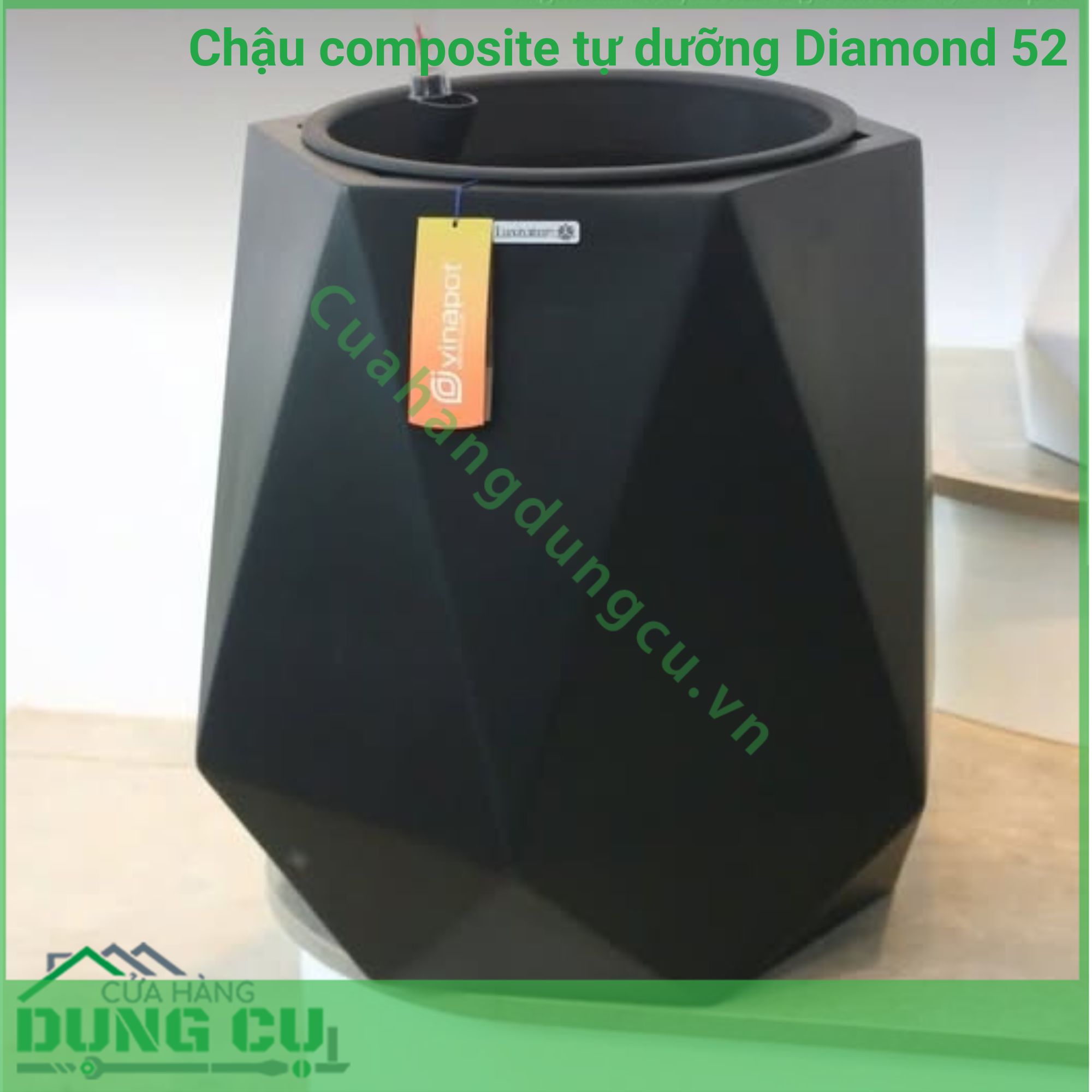 Chậu composite tự dưỡng Diamond 52