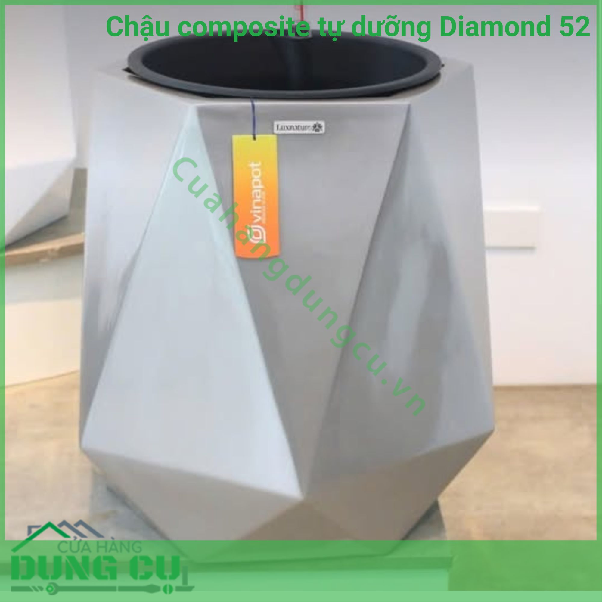 Chậu composite tự dưỡng Diamond 52