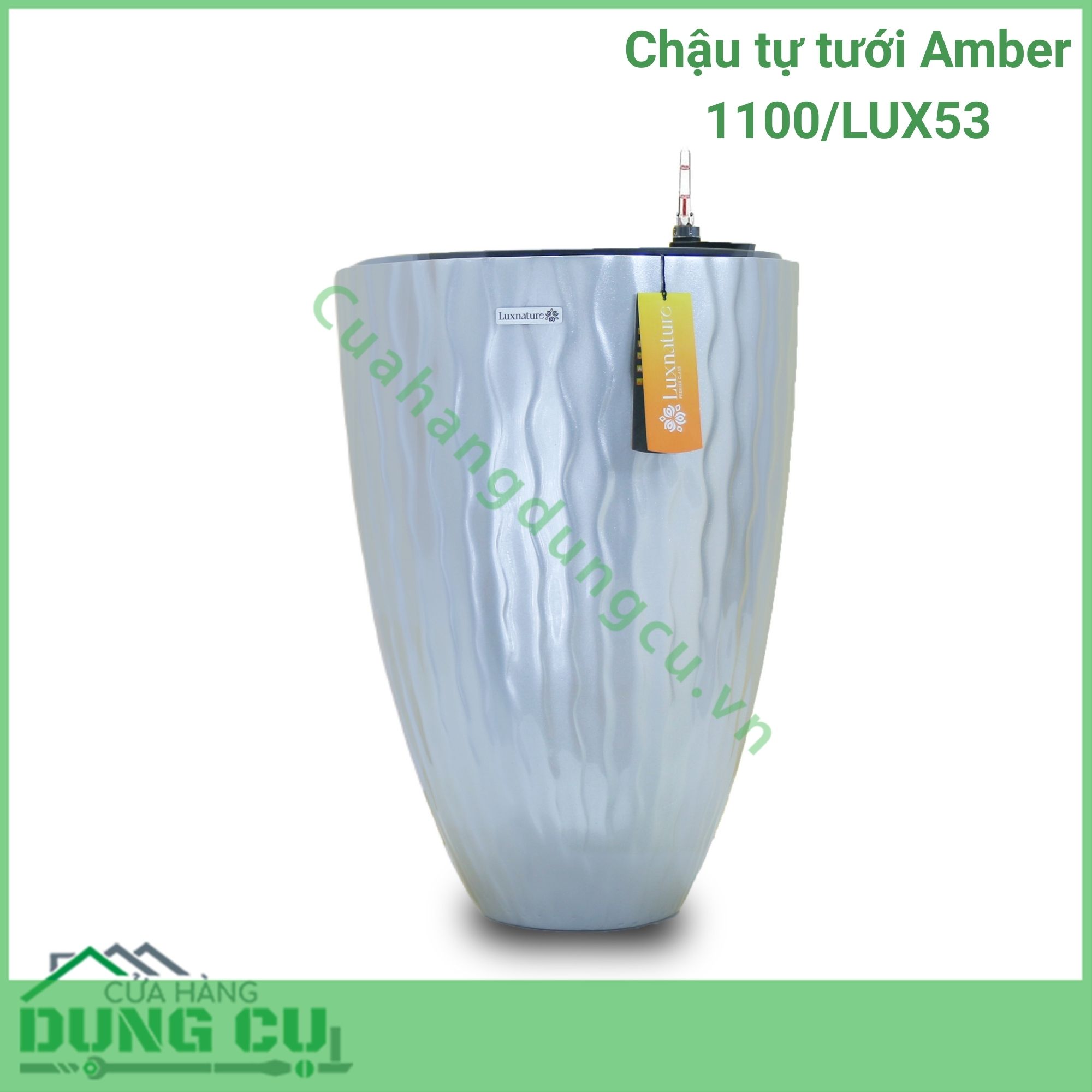 Chậu tự tưới composite Luxnature Amber 1100 LUX 53