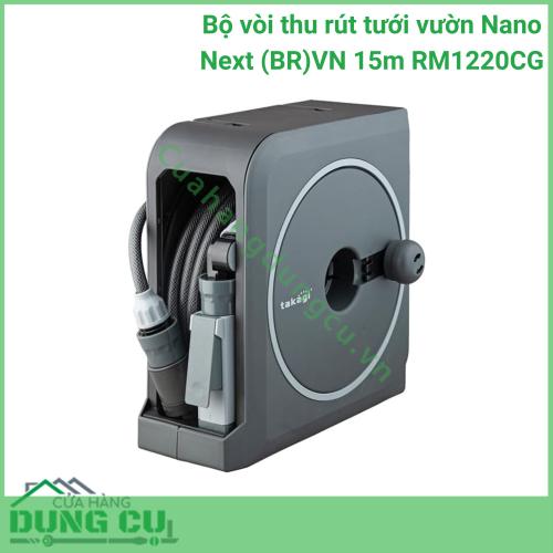 Bộ vòi thu rút tưới vườn Nano Next (BR)VN 20m RM1220CG