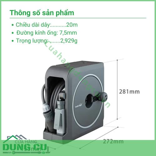 Bộ vòi thu rút tưới vườn Nano Next (BR)VN 20m RM1220CG