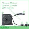 Bộ vòi thu rút tưới vườn Nano Next (BR)VN 20m RM1220CG
