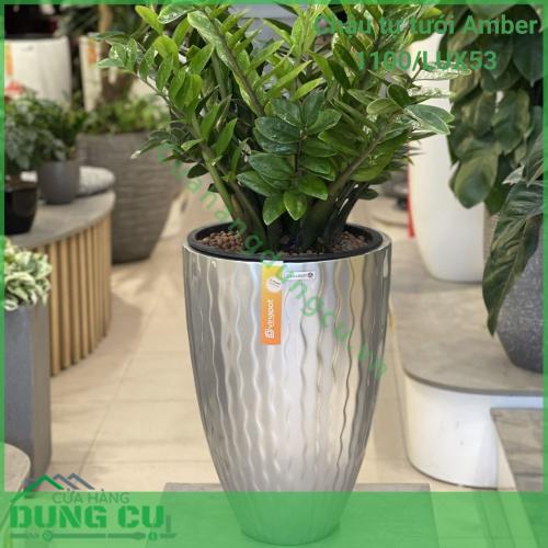 Chậu tự tưới composite Luxnature Amber 1100 LUX 53
