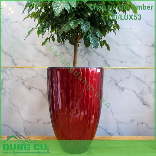 Chậu tự tưới composite Luxnature Amber 1100 LUX 53