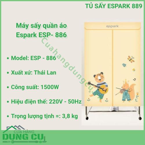 Tủ sấy quần áo Espark ESP-886