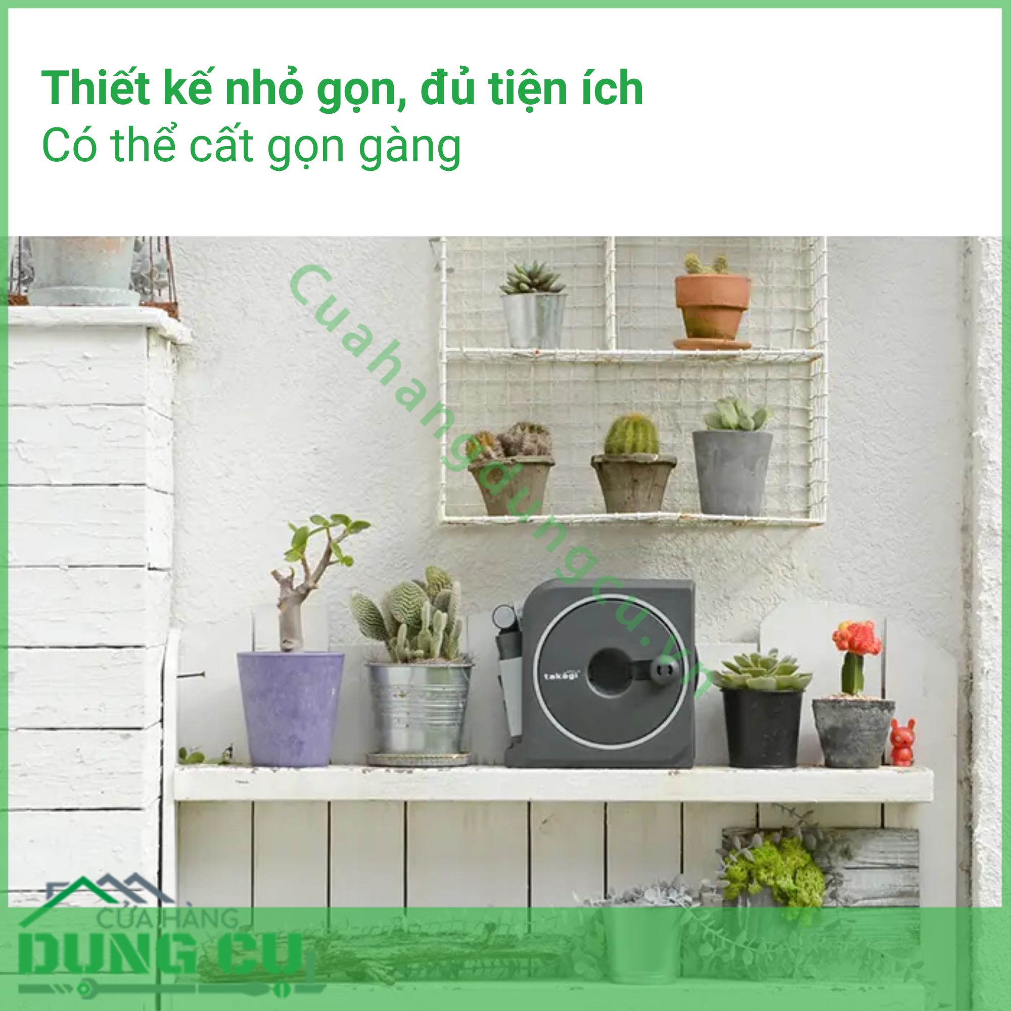 Bộ vòi thu rút tưới vườn Nano Next (BR)VN