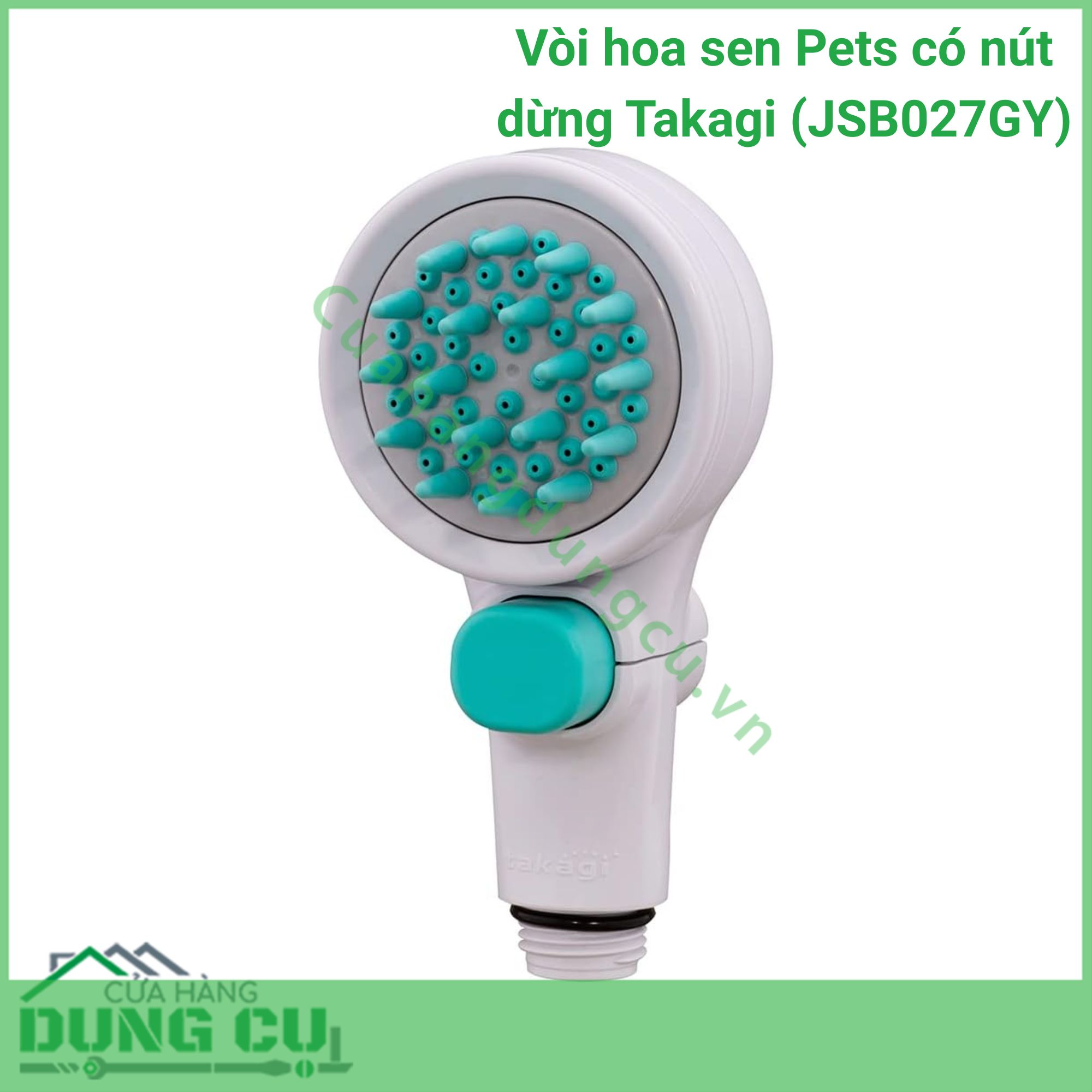Vòi hoa sen Pets có nút dừng Takagi (JSB027GY)