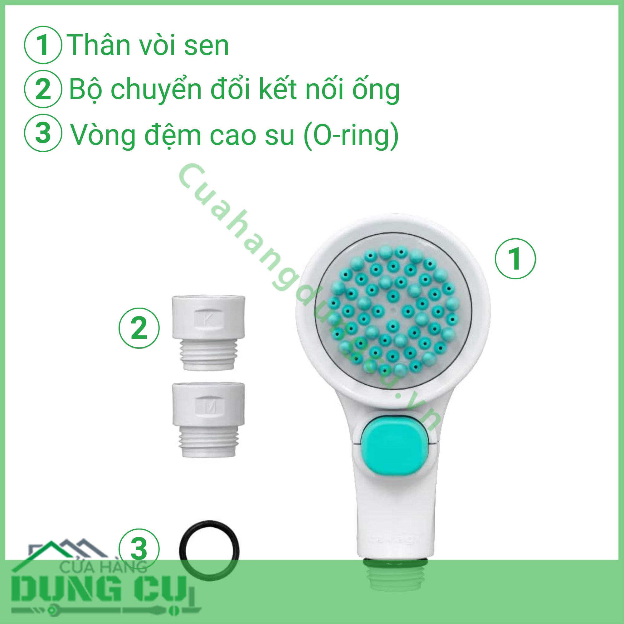 Vòi hoa sen Pets có nút dừng Takagi (JSB027GY)