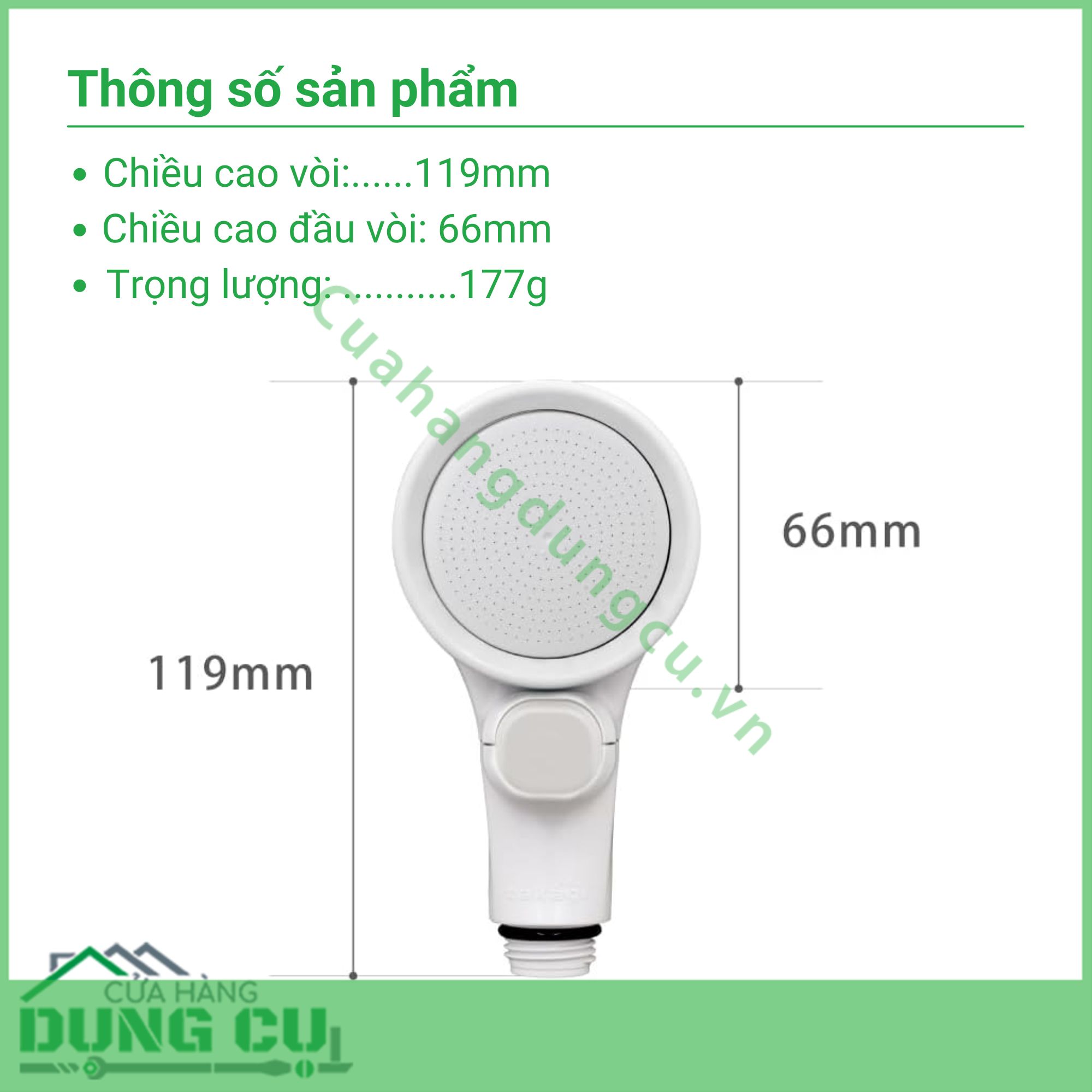 Vòi sen tắm Baby có nút dừng Takagi (JSB027A)