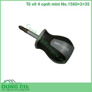 Tô vít 4 cạnh mini No.1560+2×35 Anex Nhật Bản