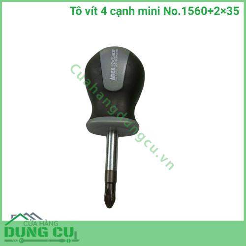 Tô vít 4 cạnh mini No 1560+2×35 Anex Nhật Bản