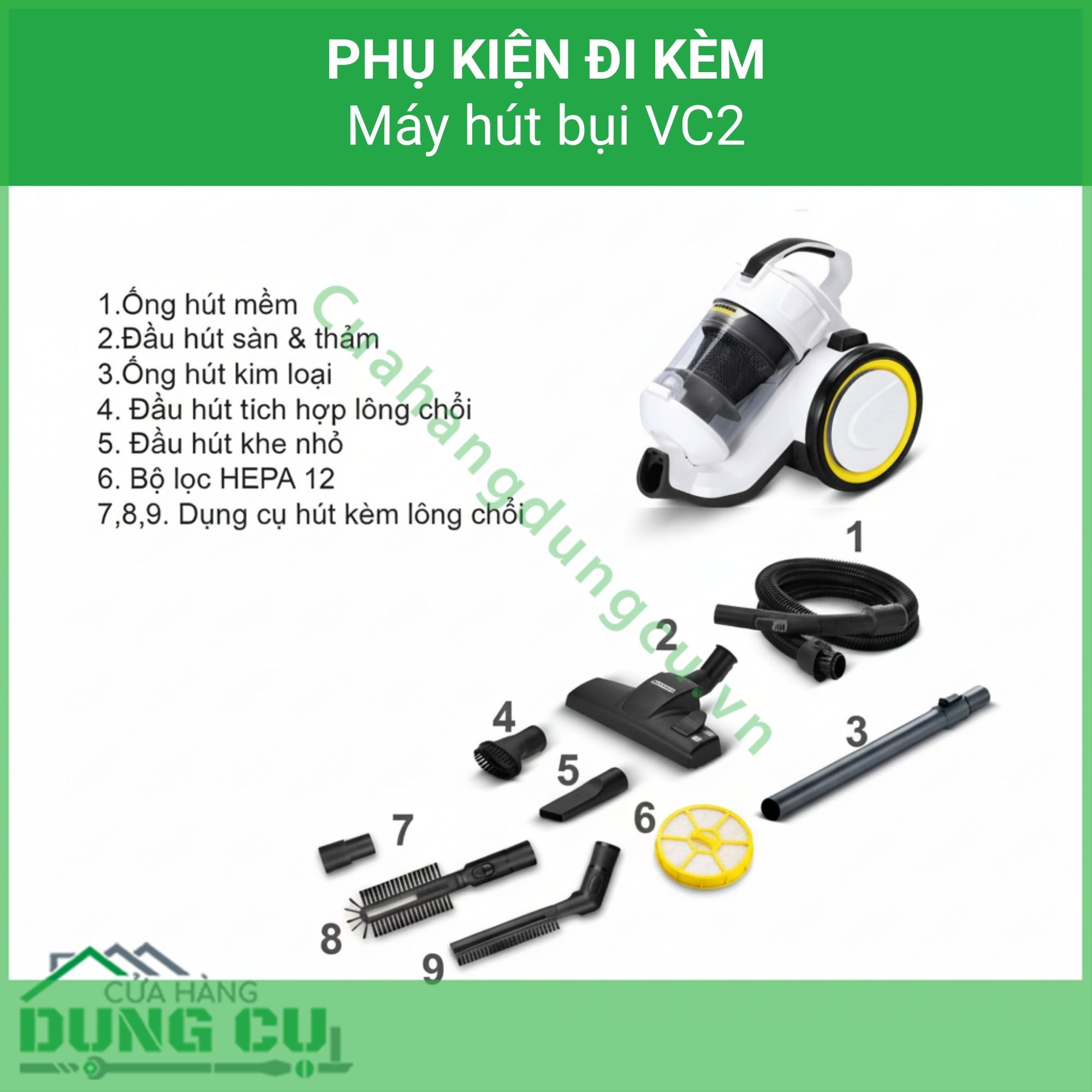 Máy hút bụi gia đình không túi lọc VC3 Plus White - 1 198-050 0