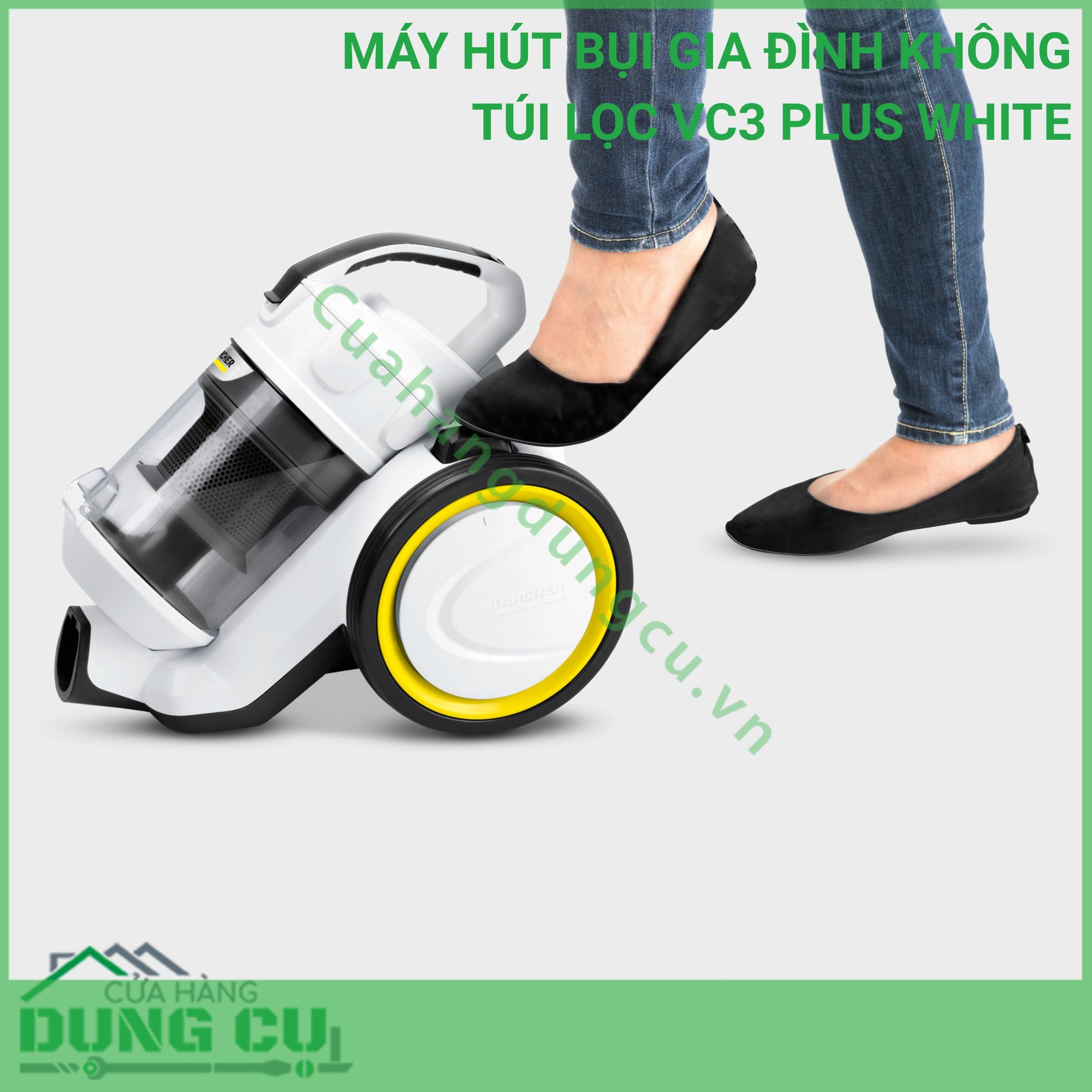 Máy hút bụi gia đình không túi lọc VC3 Plus White - 1 198-050 0