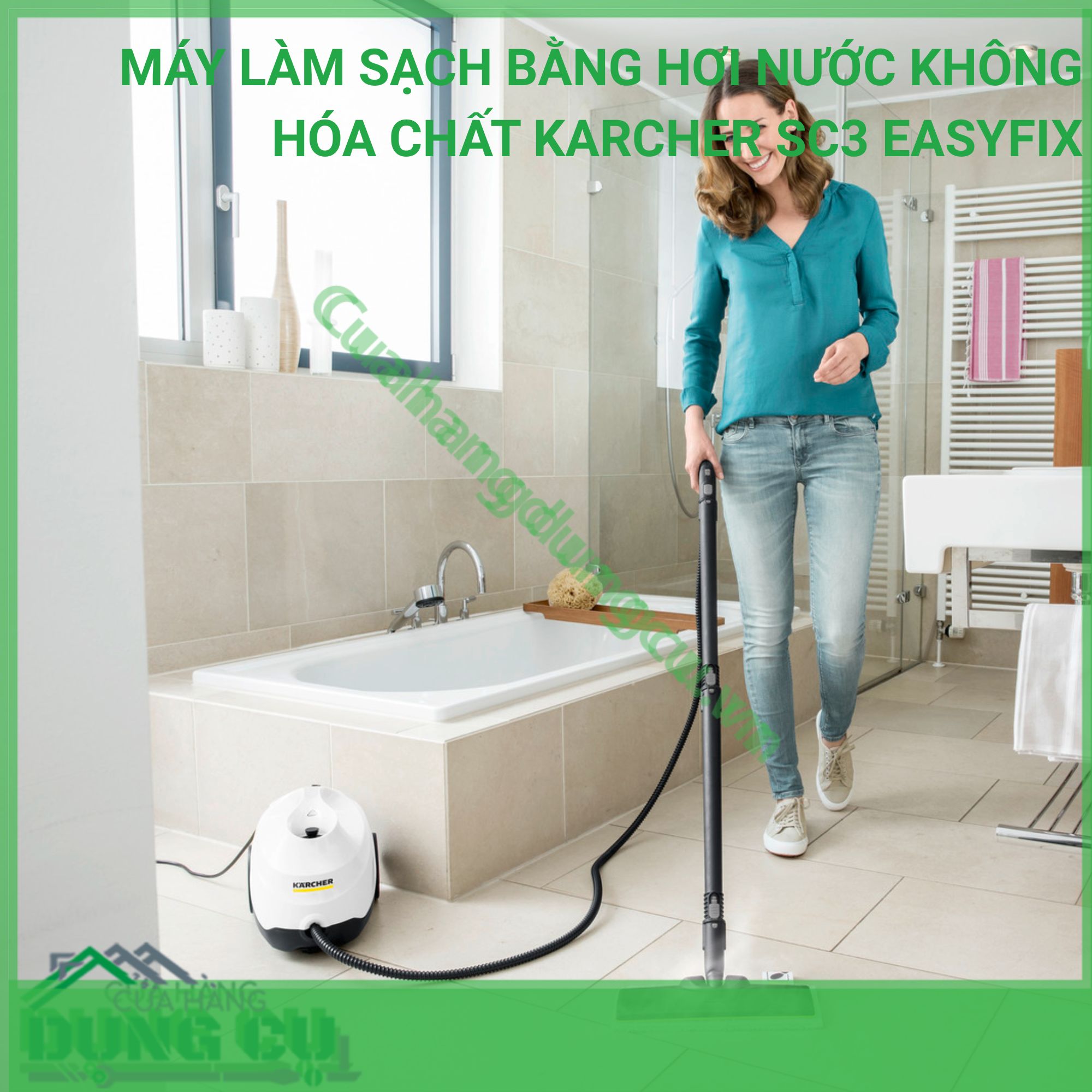 Máy làm sạch bằng hơi nước không hóa chất Karcher SC3 Easyfix - 1 513-650 0