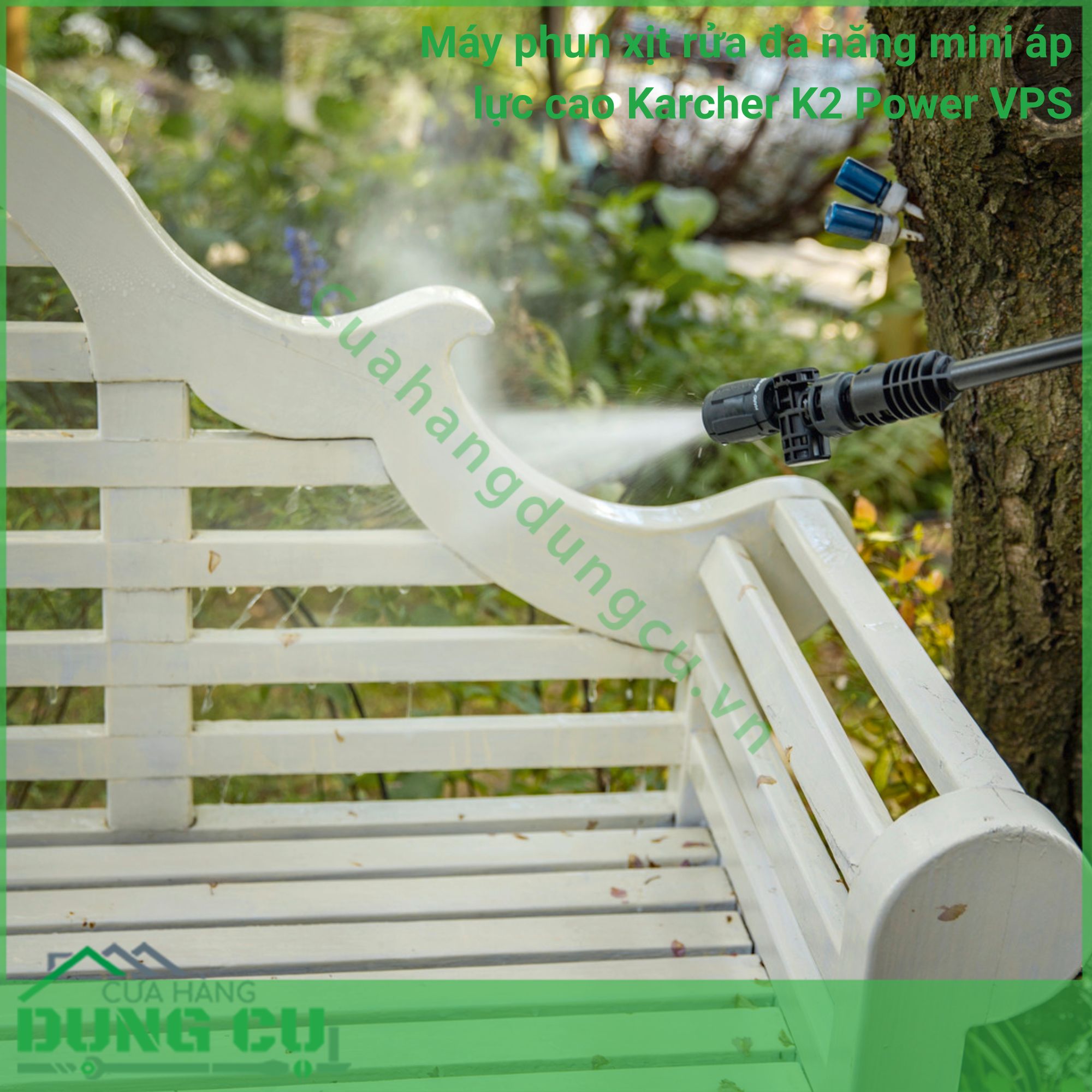 Máy phun xịt rửa đa năng mini áp lực cao Karcher K2 Power VPS - 1 118-001 0