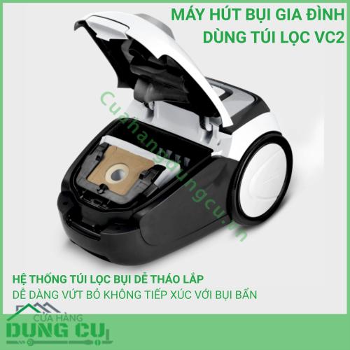 Máy hút bụi gia đình dùng túi lọc VC2 White - 1 198-030 0