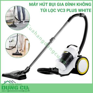 Máy hút bụi gia đình không túi lọc VC3 Plus White - 1.198-050.0