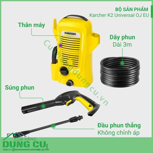 Máy phun xịt rửa xe gia đình áp lực cao Karcher K2 Universal Edition OJ EU - 1 673-003 0