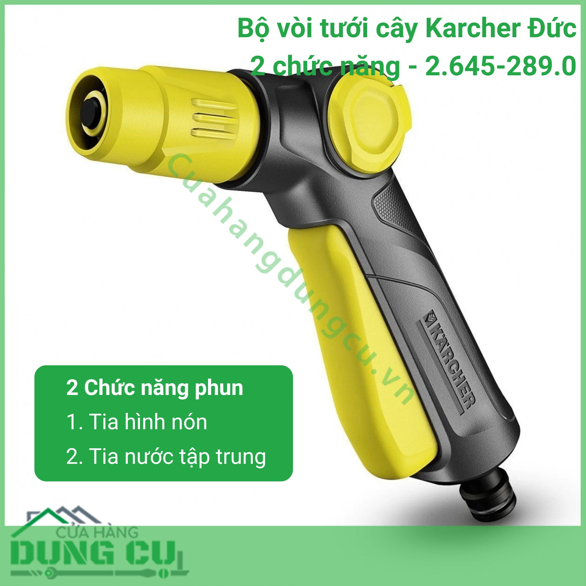 Bộ vòi tưới cây Karcher Đức 2 chức năng - 2 645-289 0