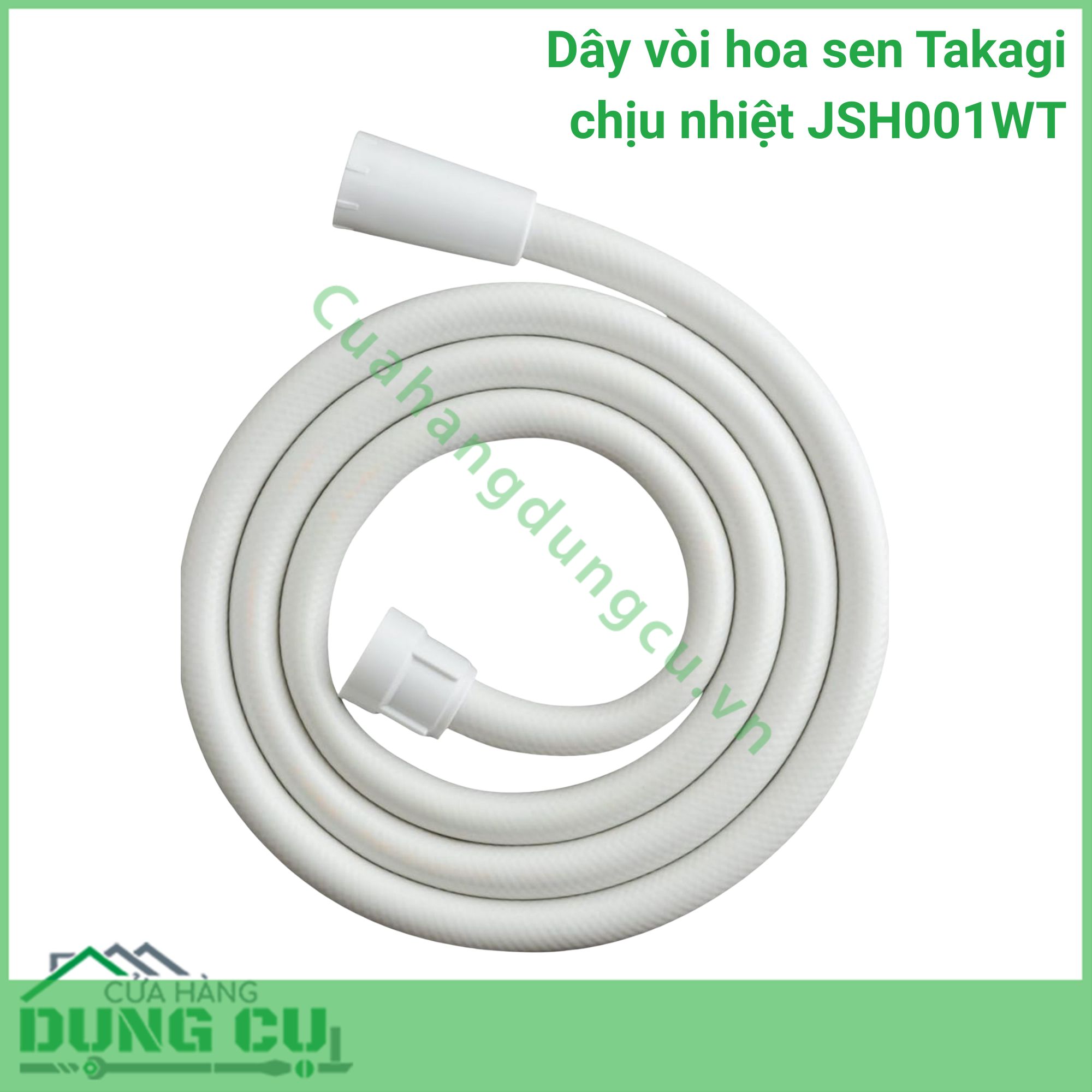 Dây vòi hoa sen Takagi chịu nhiệt JSH001WT - 1 6m