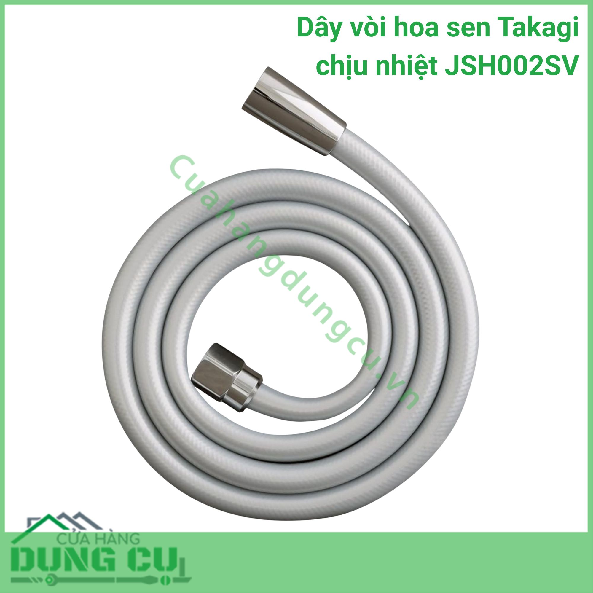 Dây vòi hoa sen Takagi chịu nhiệt JSH002SV -1 6m