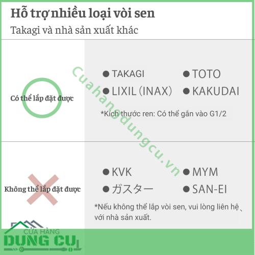 Dây vòi hoa sen Takagi chịu nhiệt XJZ0030 -1 6m