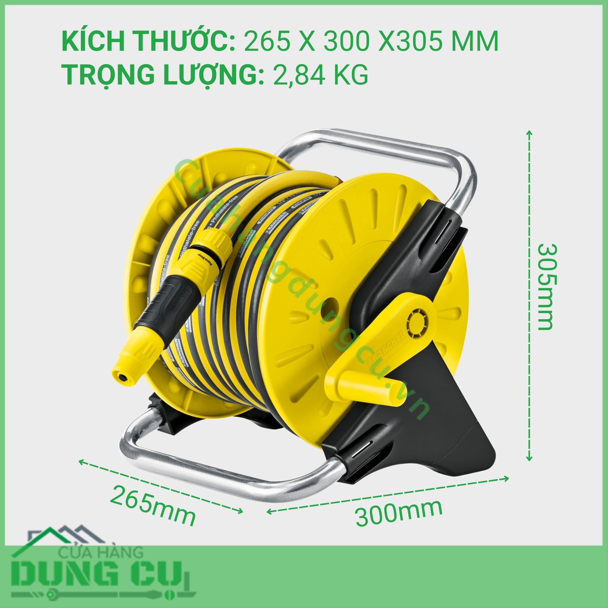 Bộ Vòi Tưới Rửa Đa Năng Karcher 15m Gọn Gàng Tiện Lợi Cho Mọi Gia Đình