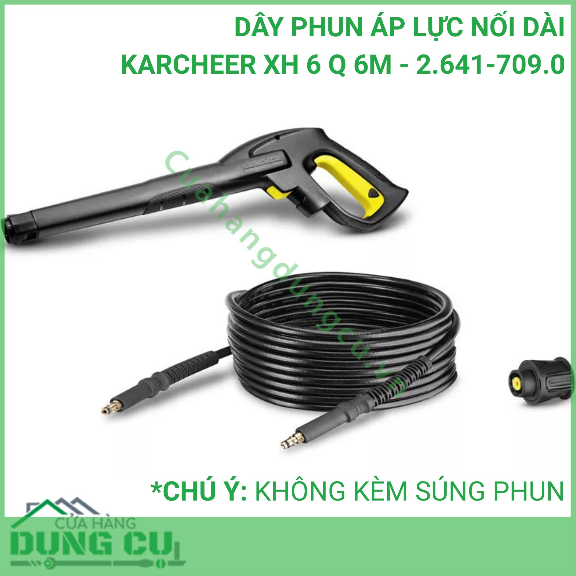 Dây Phun Áp Lực Nối Dài Karcher XH 6 Q 6m Sức Mạnh Bền Bỉ Tối Ưu Hiệu Năng Vệ Sinh Đỉnh Cao - 2 641-709 0