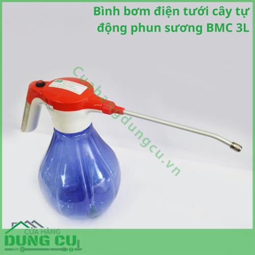 Bình bơm điện tưới cây tự động phun sương BMC 3L