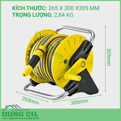 Bộ Vòi Tưới Rửa Đa Năng Karcher 15m Gọn Gàng Tiện Lợi Cho Mọi Gia Đình - 2 645-041 0