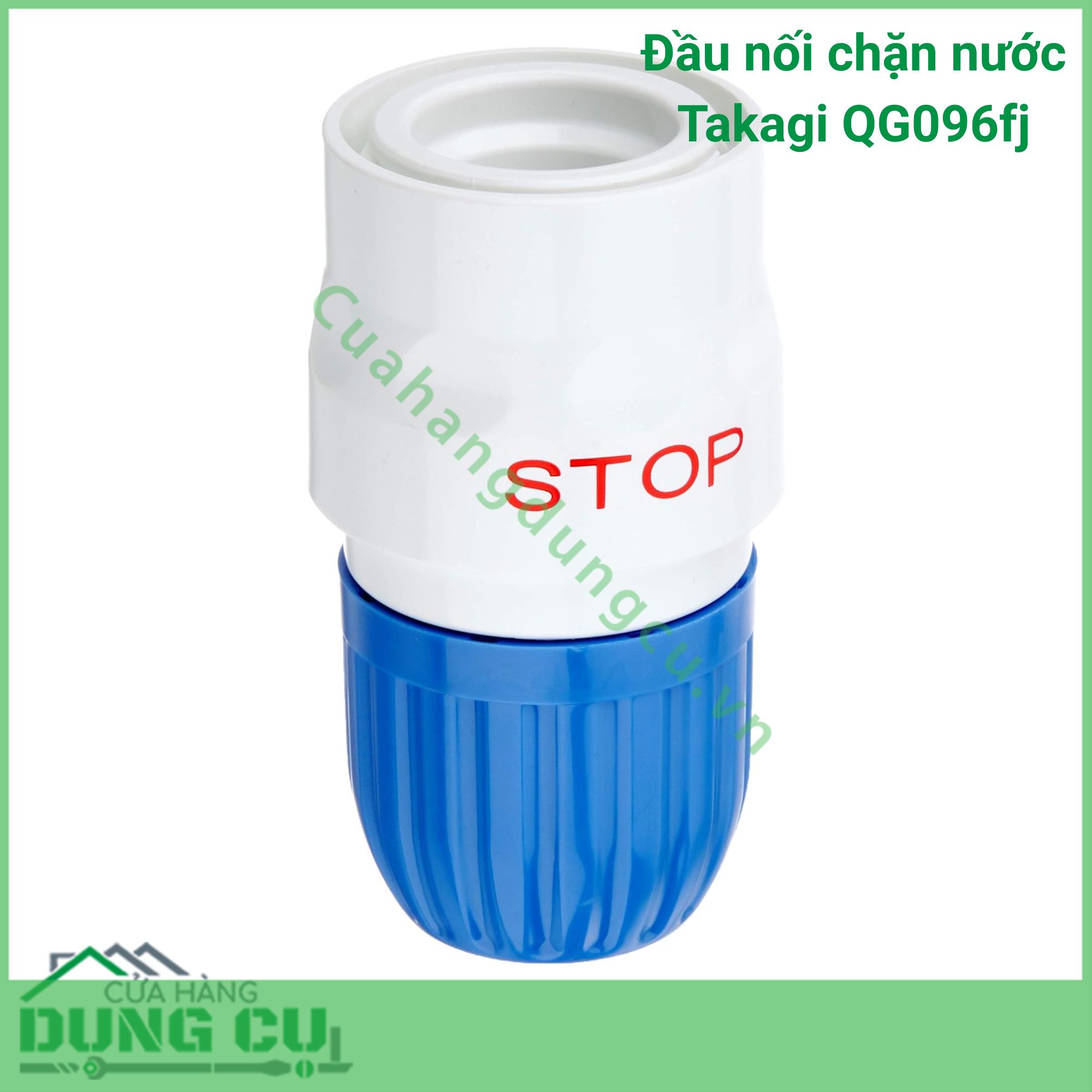 Đầu Nối Chặn Nước Takagi QG096fj Tiện Lợi Tối Đa Tiết Kiệm Vượt Trội cho Vườn Nhà Bạn