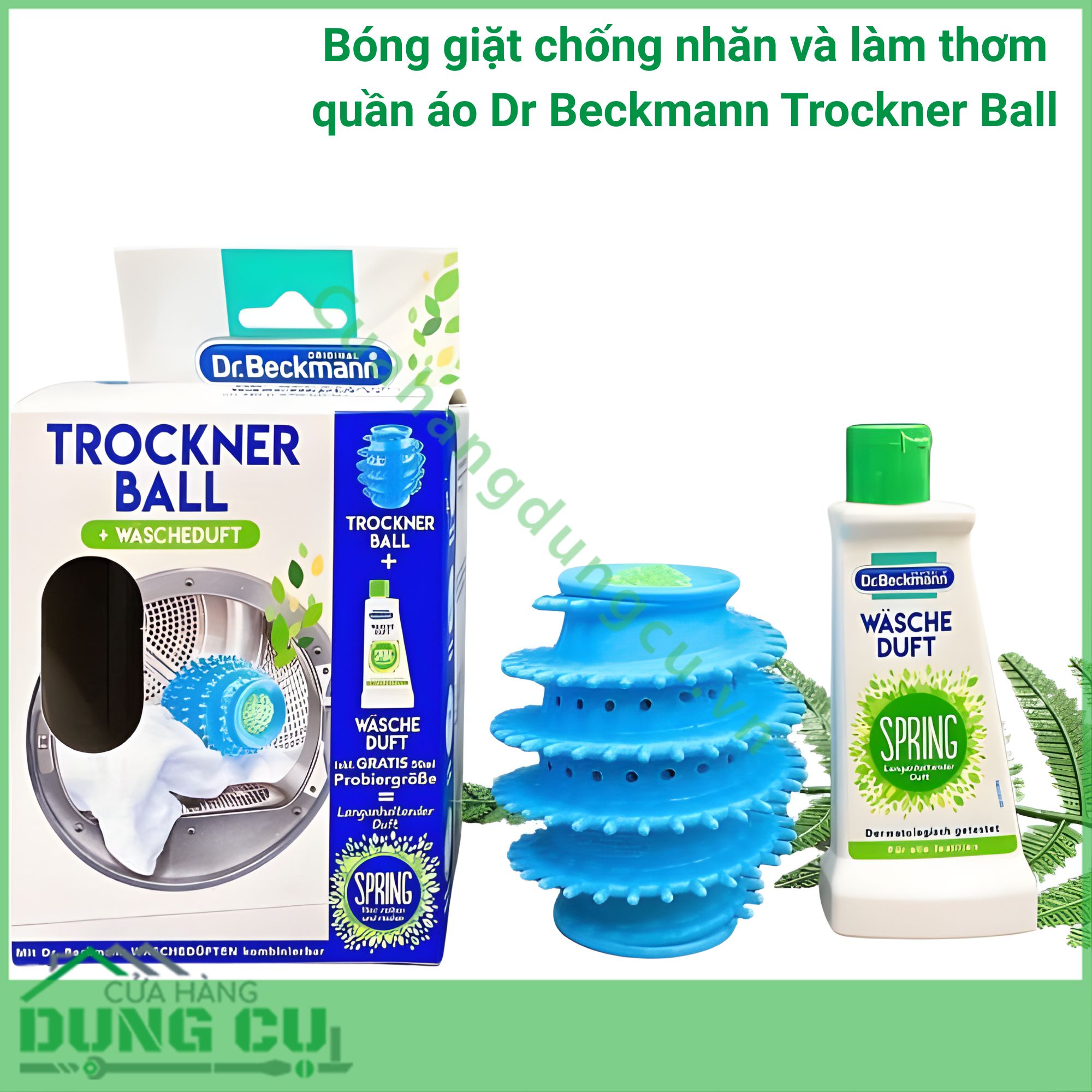 Bóng giặt chống nhăn và làm thơm quần áo Dr Beckmann Trockner Ball