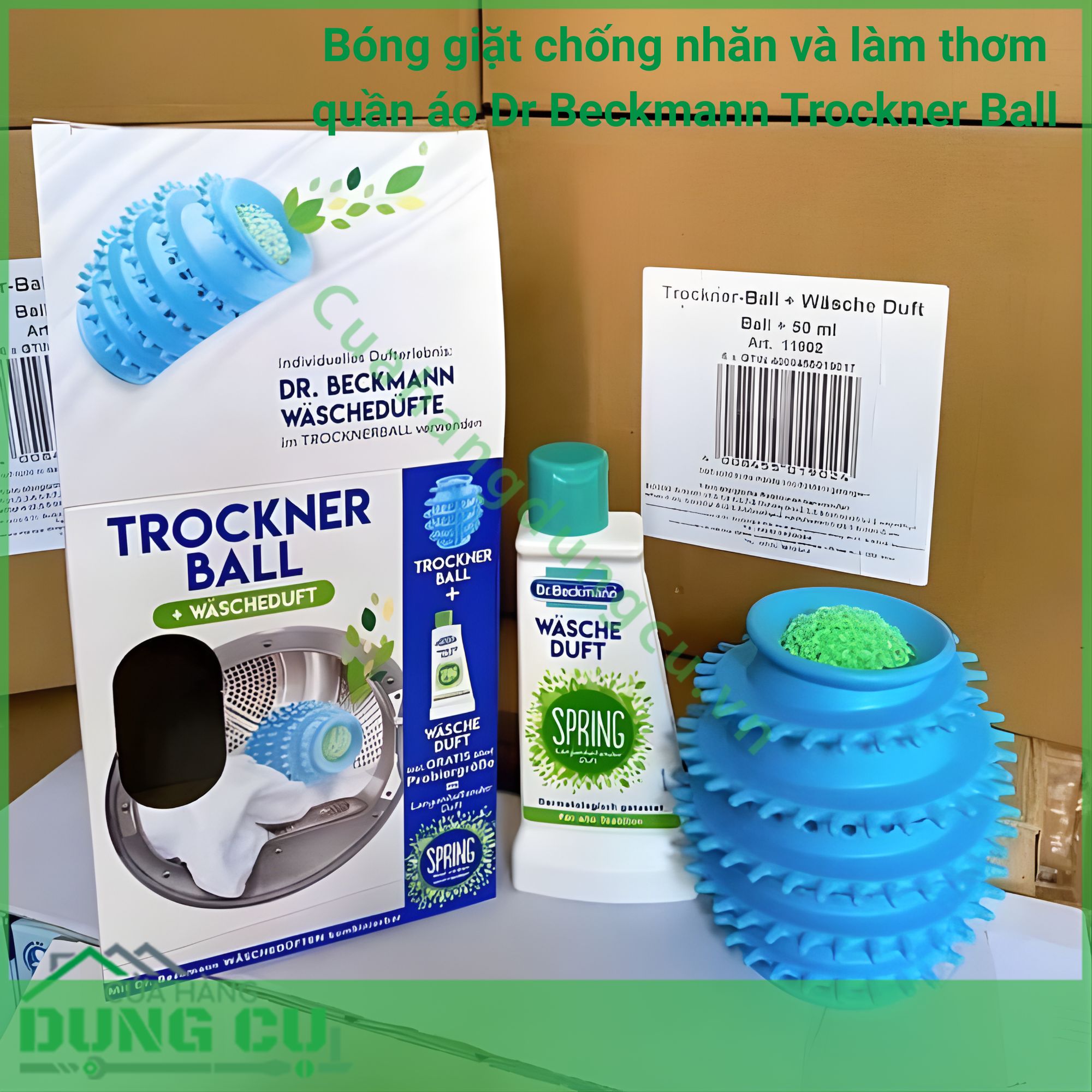 Bóng giặt chống nhăn và làm thơm quần áo Dr Beckmann Trockner Ball