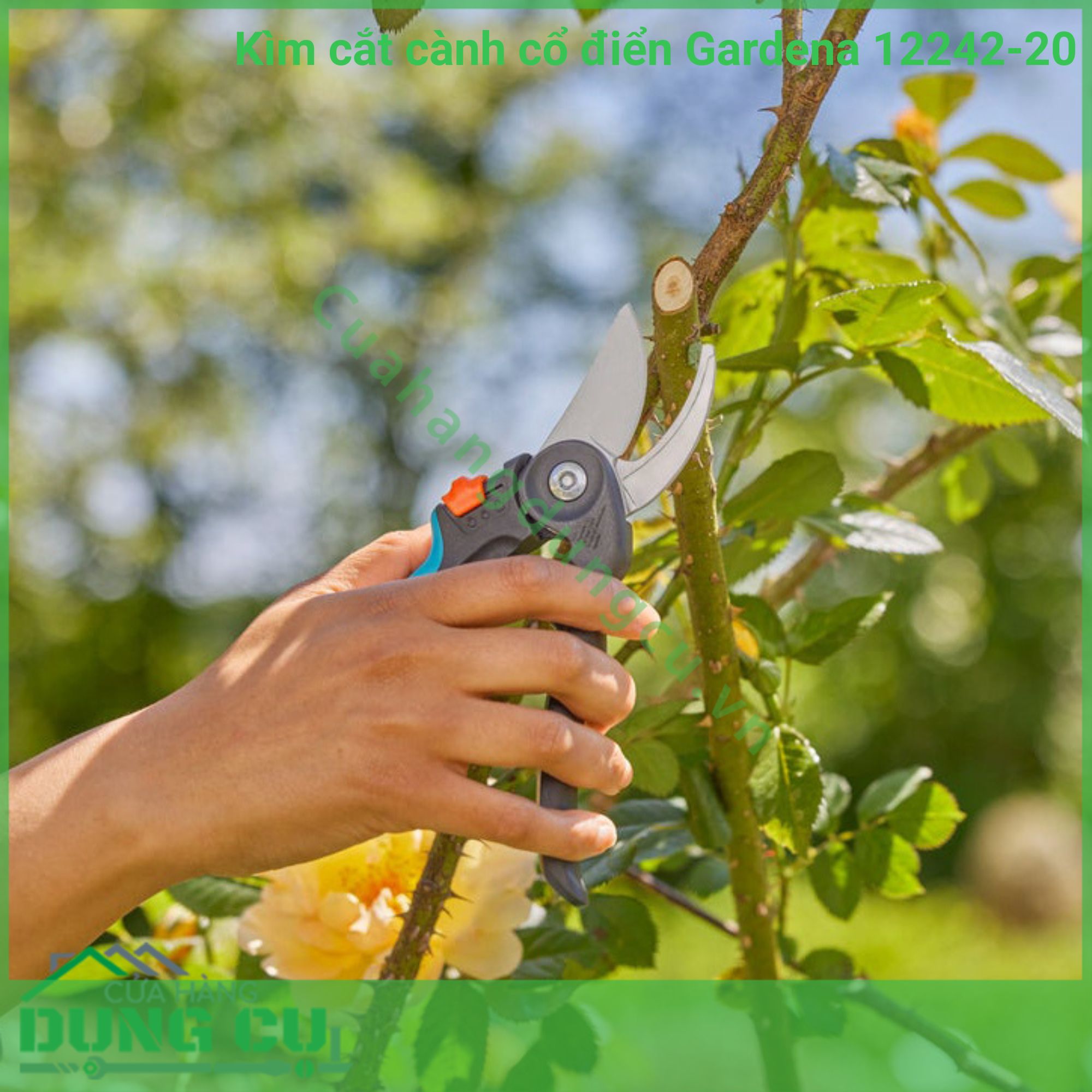 Kìm Cắt Cành Cổ Điển Gardena 12242-20 - Giải Pháp Cắt Tỉa Chuyên Nghiệp