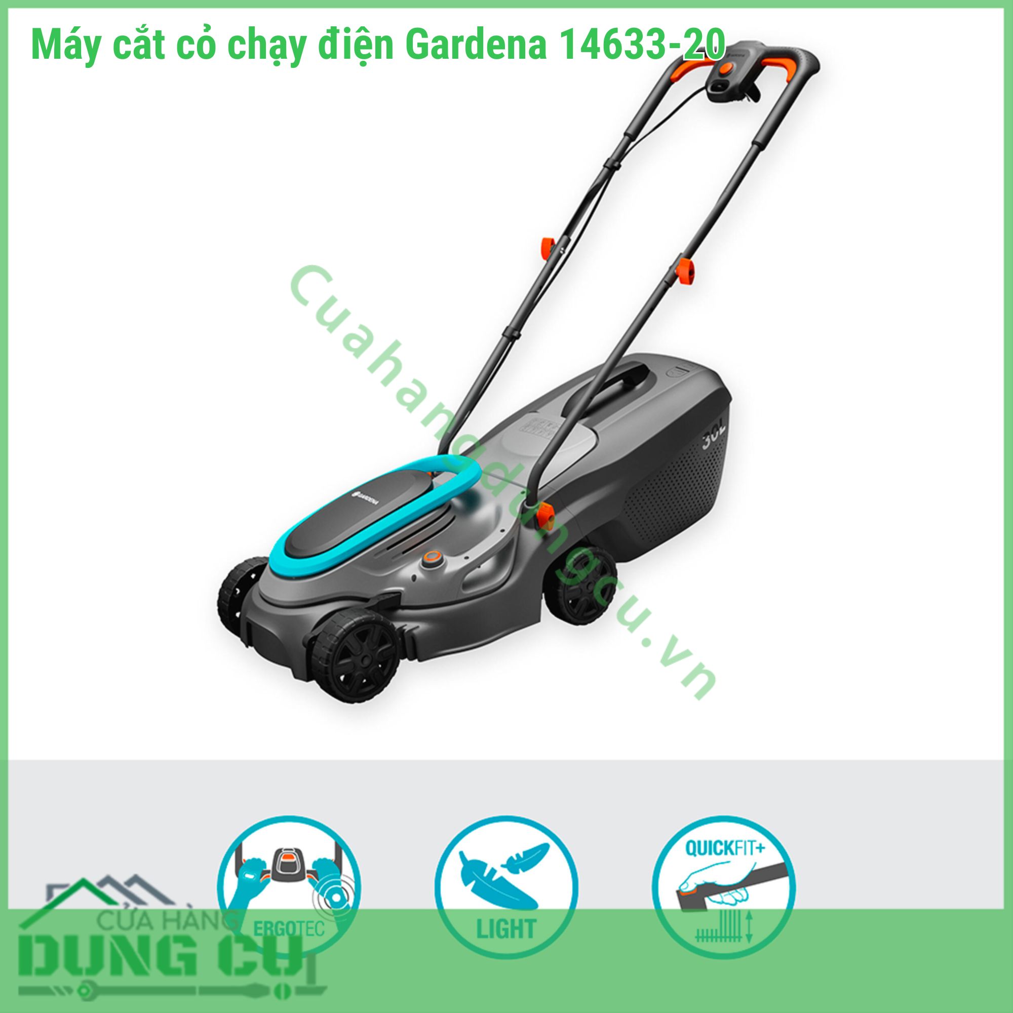 Máy Cắt Cỏ Chạy Điện Gardena PowerMax 32 1200 G2 (14633-20) - Giải Pháp Chăm Sóc Bãi Cỏ Hoàn Hảo