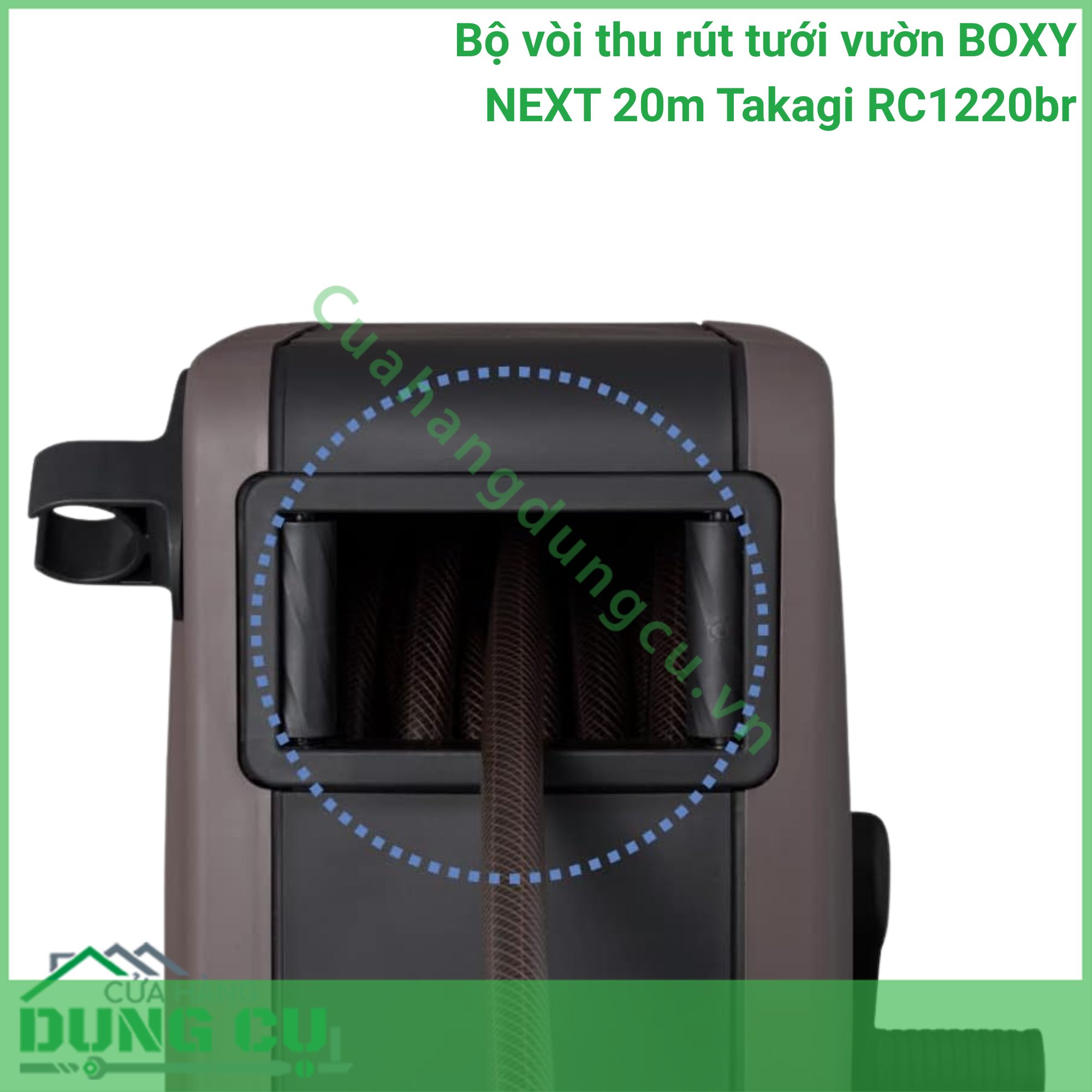 Bộ Vòi Thu Rút BOXY NEXT 20m Takagi RC1220BR - Nâng Tầm Không Gian Sống Xanh Tiện Nghi